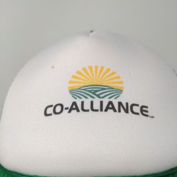 CountryMark Co-Alliance Mesh Snap Back Hat Baseball Cap Green White - Picture 4 of 11